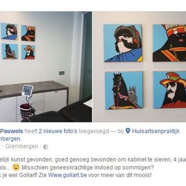 Onze reuzen hangen nu ook echt omhoog